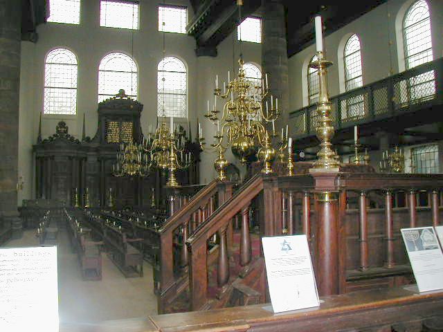 Author: Joaotg, Wikipedia Commons Esnoga in Amsterdam, Spanish and Portuguese synagogue