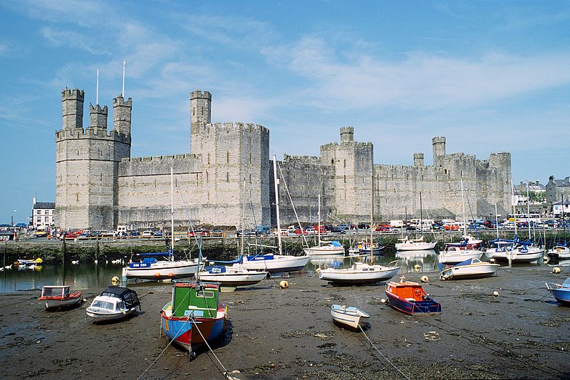 Author: Herbert Ortner via Wikipedia Commons Caernarfon Castle
